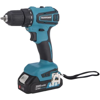 Дрель акк. ProfiPower MKBL-18B T0056 (18В,Li-ion 2*2Ач,40Нм,кейс, б/щ)