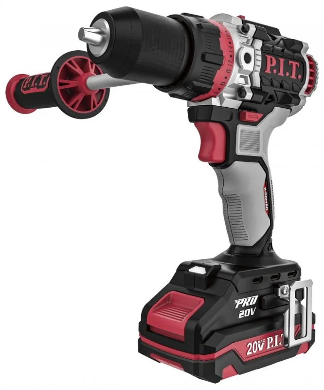 Дрель акк ударная бесщеточная P.I.T PSB20H-13D/3 X-Driver (20B, 75Hm, 1акк*4Ач)
