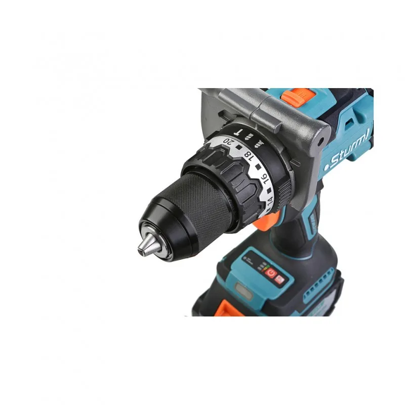 Дрель аккумуляторная Sturm CD1655BLI (б/щ, 1BatterySystem, 130Нм,18В,1*4,0Ач,кейс)
