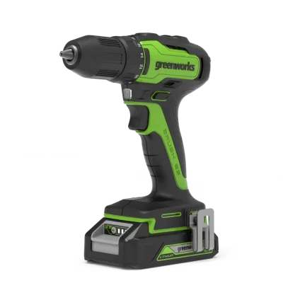 Дрель аккумуляторная GreenWorks GD24DD35K2 (24V,1*2Ач и ЗУ в кейсе) 3704007UA