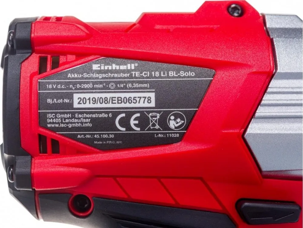 Винтоверт акк ударный Einhell PXC TP-CI 18 Li BL-Solo ПОДАРОК АКК и ЗУ