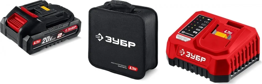 Дрель акк ЗУБР ДБ-165-22 (б/щ, 20В, АКБ 2*2Ач, ЗУ, сумка)