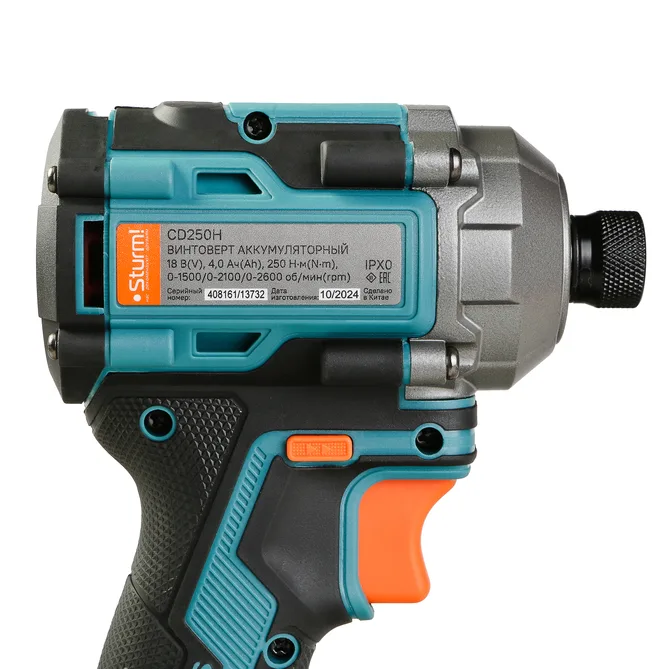 Винтоверт ударный б/щ Sturm CD250H (18В,1*4,0Ач,250Нм,1/4")