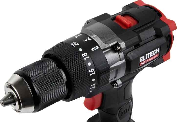 Дрель аккумуляторная ELITECH HD CD 20BL2 (б/щет,20В 2*4Ач,ELP,БЗП) 205728