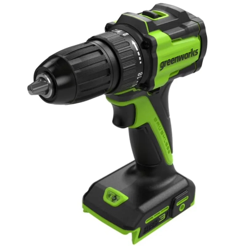 Дрель-шуруповерт аккум. Greenworks DD345 (24V, б/щет, 27/45 Нм,13мм,1х2Ач,ЗУ,кор) 3708307CUA