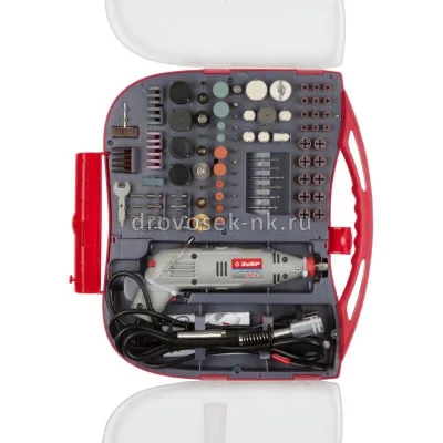 Гравер электр Зубр ЗГ-130ЭК Н172 (172 предмета в кейсе)