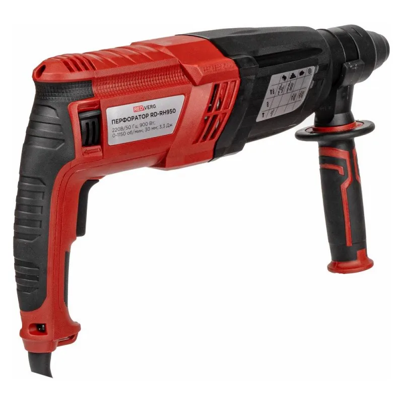 Перфоратор REDVERG RD-RH950 (SDS-plus, 950Вт, 3,3Дж)