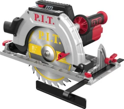 Пила дисковая P.I.T PKS235-C (2200Вт, 4500об/мин, диск 235х30мм, пропил 53/78мм, 45°)