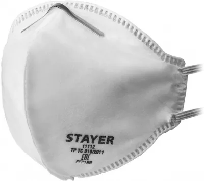 Полумаска плоская фильтрующая STAYER F-80 FFP1 11112_z01