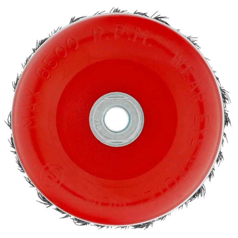 Корщетка для УШМ 125мм чашка, витая MATRIX Heavy Duty 74674