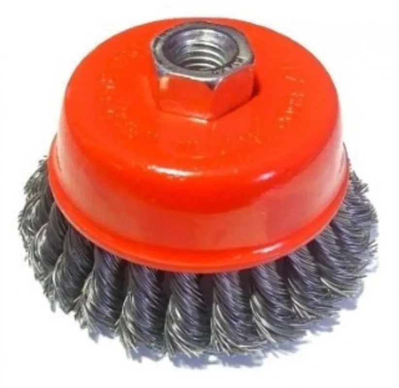 Корщетка для УШМ 100мм чашка, витая YIDA T388917