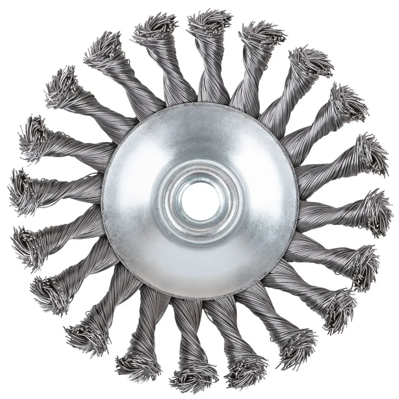 Корщетка для УШМ 125мм коническая, витая Cutop Profi 82-530