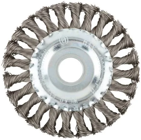 Корщетка для УШМ 125мм радиальная, витая, НЕРЖ FIT 38831