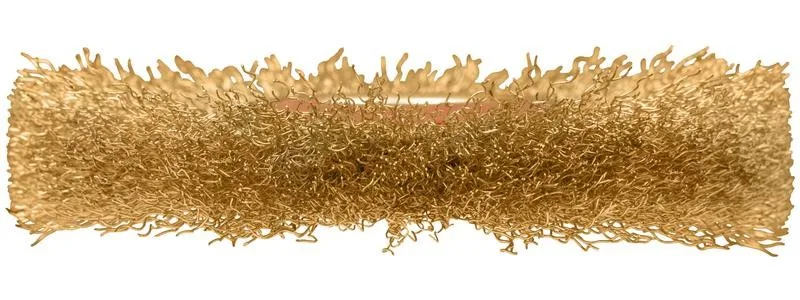 Корщетка-колесо стальная латун волнистая проволока 125 мм FIT 39012