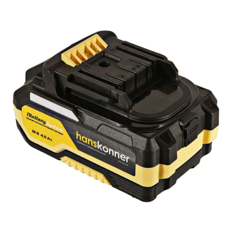 Аккумулятор Hanskonner HBP2004 PLATINUM (18В, 1BatterySystem, 4Ач, USB-разъем, блистер)