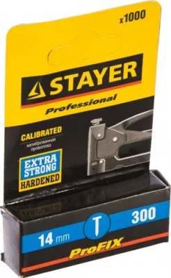 Гвозди для степлера 14мм тип 300 (1000шт) STAYER ProFIX 31614-14