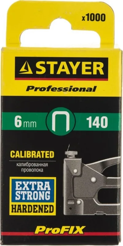 Скобы №06 для степлера тип 140 STAYER 31610-06