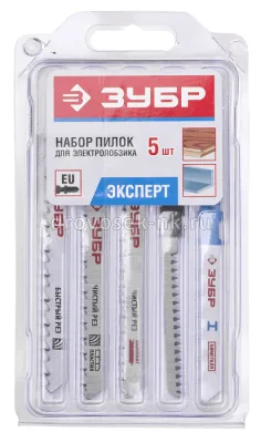 Набор полотен д/эл.лобзика ЗУБР Эксперт (5шт) 15580-H5
