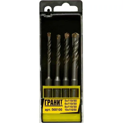 Набор буров 5*110-10*110мм SDS-Plus ГРАНИТ 568100