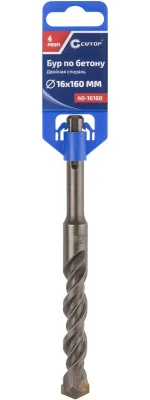 Бур по бетону 16*160 SDS+ двойная резьба CUTOP Profi 40-16160