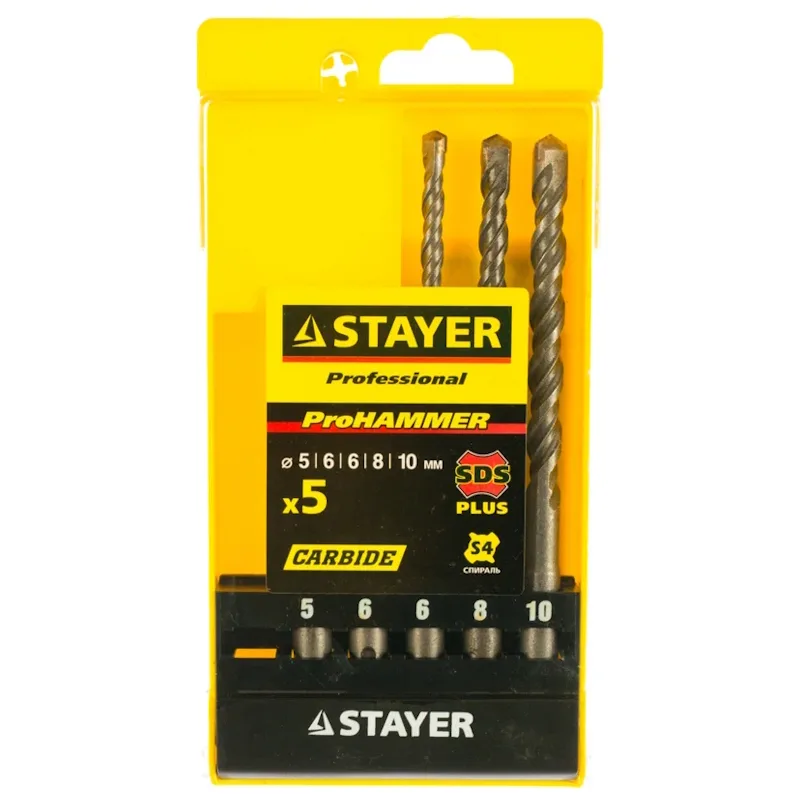 Набор буров SDS-plus (5шт) 5-10мм STAYER 2930-Н5