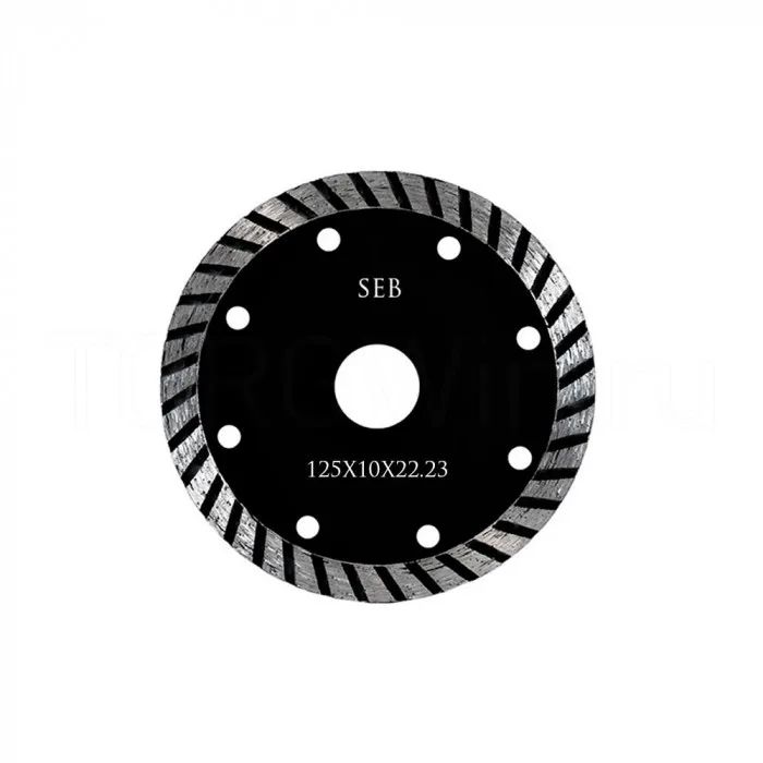 Диск алмазный 125*10*22,23 турбо крупный зуб SEB 106AG-SEB12522DT