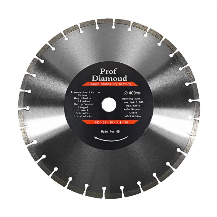 Диск алмазн "Prof Diamond" сегмент 450мм*32 (40*3,8*10) 106AG-P45032CE