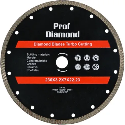 Диск алмазн "Prof Diamond" турбо 230мм*2.6*8*22.23 S SEB S24551