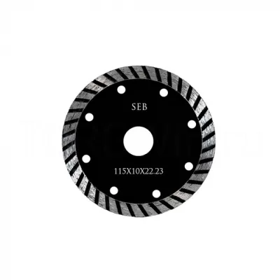 Диск алмазный 115*10*22мм турбо (крупные зубья) SEB 106AG-SEB11522DT/SEB11510DT