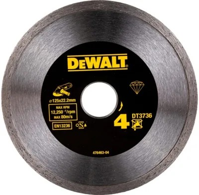 Круг алмазный ф125х22,2 керамика DeWalt DT3736