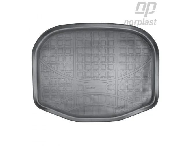 Коврик в багажник полиэтилен Ford Explorer U502 (2010) разложенный 3 ряд NorPlast