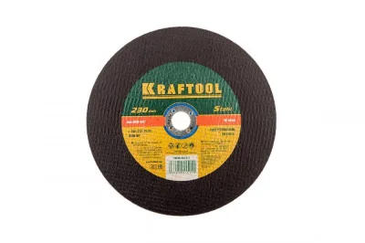 Круг отрезной по металлу, 230*2,5*22,23мм, KRAFTOOL 36250-230-2.5