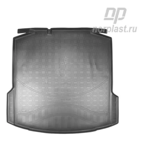 Коврик в багажник полиэтилен Skoda Rapid (NH) HB (2013) (без "ушей") П NorPlast