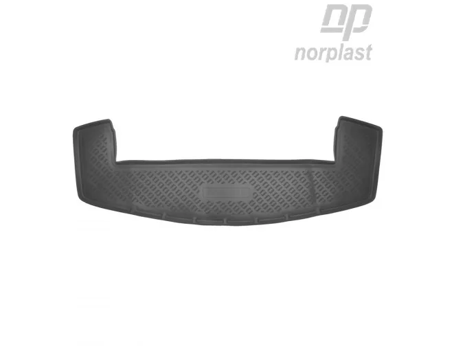 Коврик в багажник полиэтилен Chevrolet Captiva (2011) 7 мест, разложенный 3 ряд NorPlast