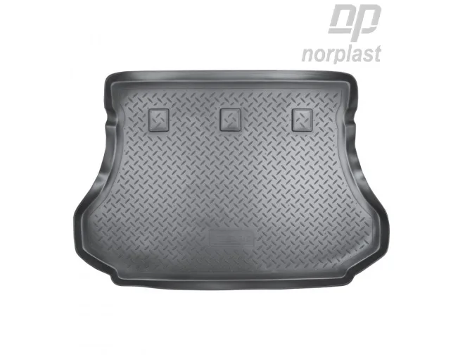Коврик в багажник полиэтилен Hyundai Santa Fe (2000-) NorPlast