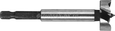 Сверло по дереву Зубр Форстнера 1/4"22мм 29993-22