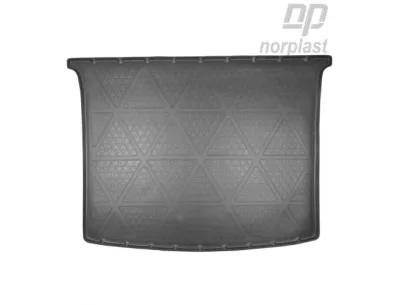 Коврик в багажник полиэтилен Volkswagen Caddy (2004-2015-) 2 задние сдвижные двери, подьемная задняя дв. NorPlast