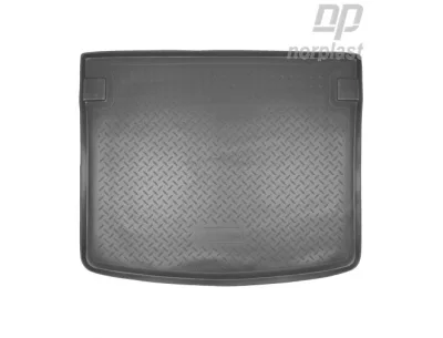Коврик в багажник полиэтилен Volkswagen Caddy (2004-2015-) правая сдвижная дверь, подьемная задняя дверь NorPlast