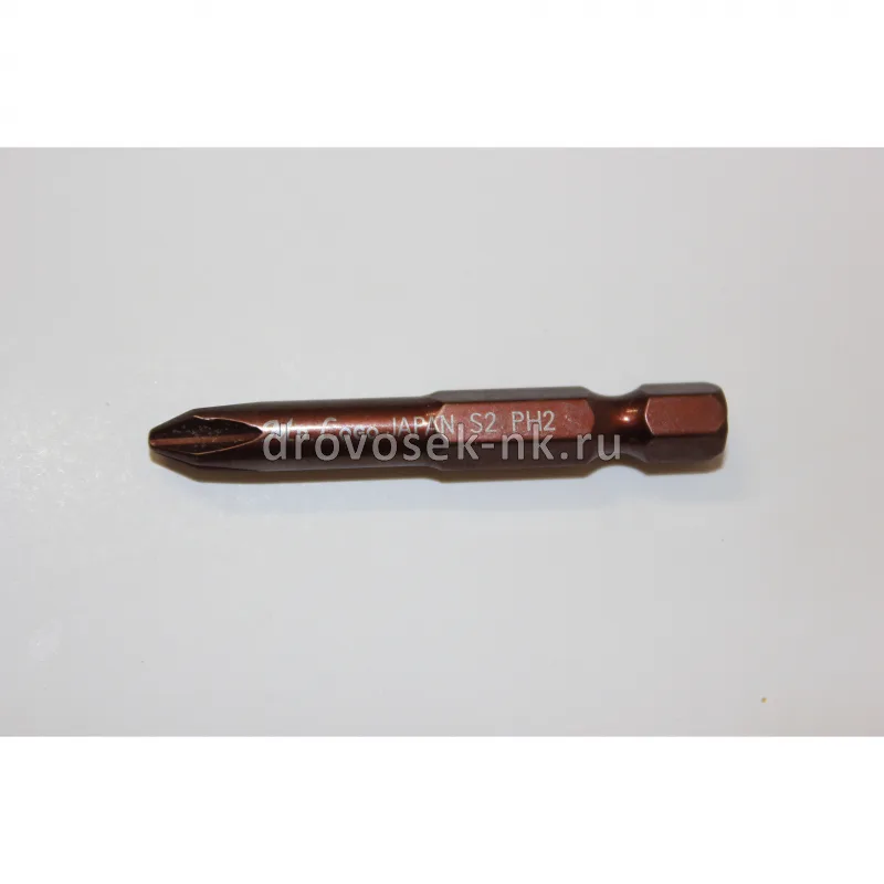 Бита МR.LOGO PH2*50мм Проф Усиленные магнит (коричневые)