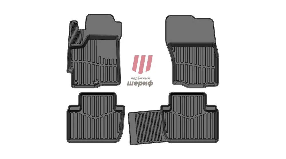 Ковры салонные Citroen C-Crosser (2007-2013)/Mitsubishi Lancer X (2007-) /M.ASX ПРЕМИУМ (Саранск)