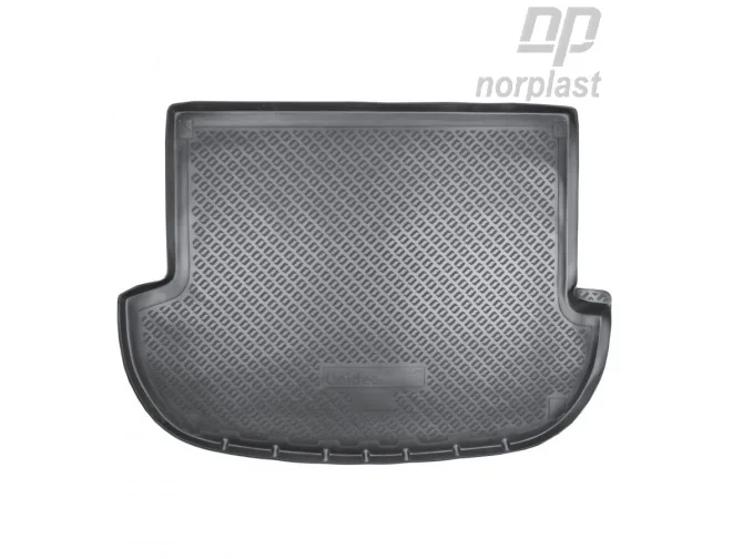Коврик в багажник полиэтилен Hyundai Santa Fe (2006-) NorPlast