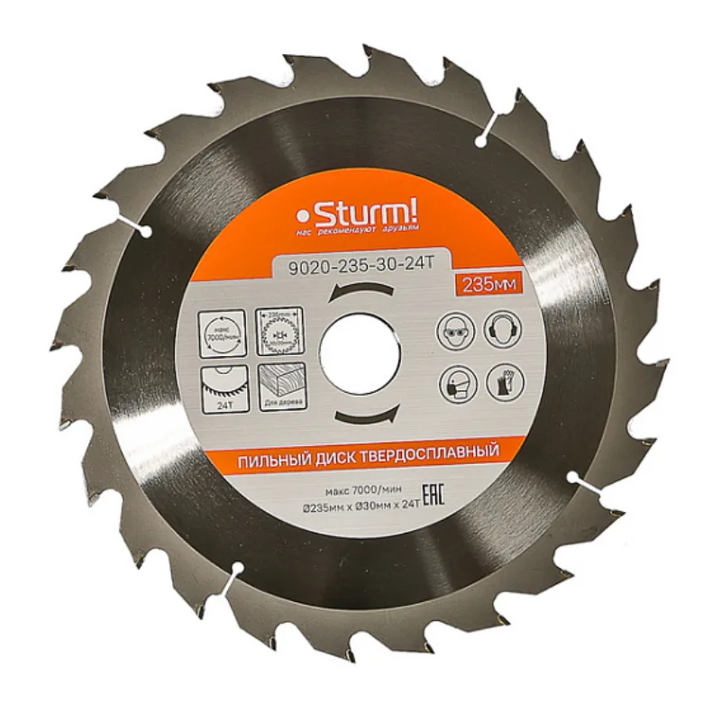 Диск пильный 235*30/20мм*24 зуба Sturm! 9020-235-30-24T