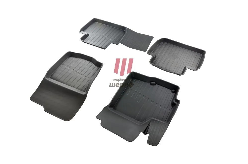 Ковры салонные Mitsubishi Outlander (07-) ,(12-),(15-)/Peugeot 4007 /Citroen C-Crosser ПРЕМИУМ (Саранск)