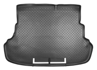 Коврик в багажник полиуретан с фартуком для Hyundai Solaris (SD) (2010) (для а/м со складывающимися сидениями) NorPlast