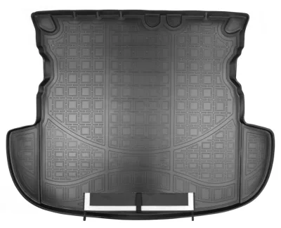 Коврик в багажник полиуретан с фартуком для Mitsubishi Outlander (2012) (без органайзера) NorPlast