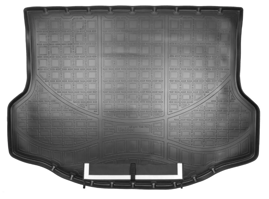Коврик в багажник полиуретан с фартуком для Toyota RAV4 (2013-2019) (с докаткой) NorPlast