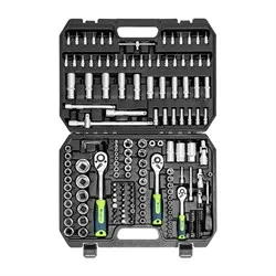 Набор инструментов 172 предмета 1/2", 3/8", 1/4", кейс Сибртех 14171