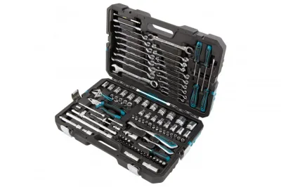 Набор инструментов Gross 14151 (101 пред., 120 зубьев, CrV, 1/4", 1/2")