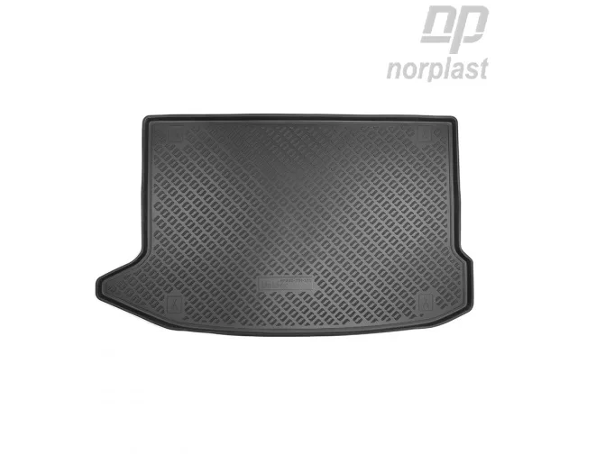 Коврик в багажник полиэтилен Hyundai Kona (2017-) NorPlast