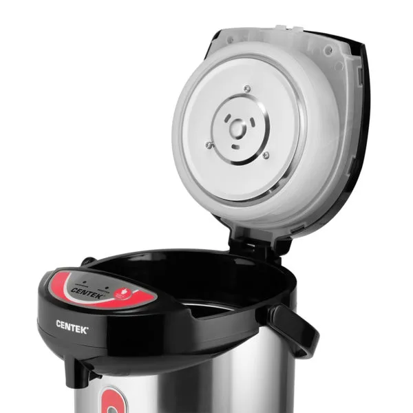 Термопот Centek CT-0080 Black 3л, 850Вт, 3 способа подачи воды, корпус из нержавеющей стали